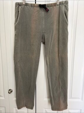 Gramicci Olive Green Casual Cotton Cinch Waist Pants *Repaired* L